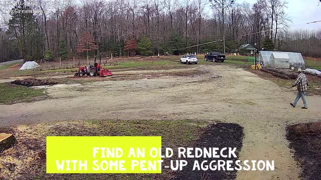 Felling a tree - the 2-step redneck way