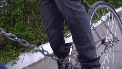 AMAZING Bicycle out of Chains #shorts