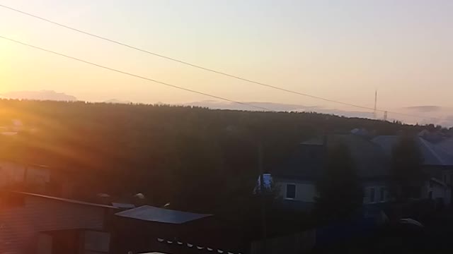 Sunset in Siberia Russia!