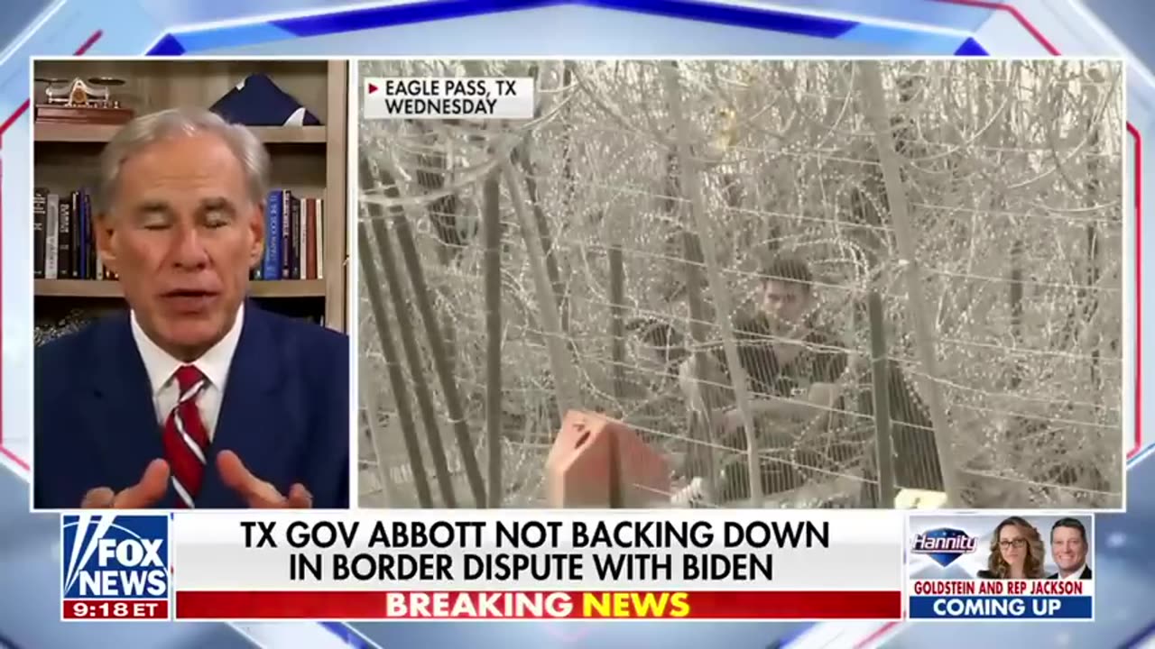 Abbott- Much of America is standing against Biden on his open border