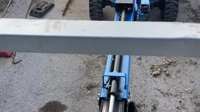 Operator clipped a corner, blew one hose and damaged another. Changed both, nice and quick!