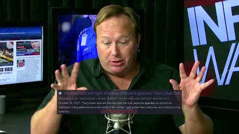 Alex Jones: The Elite Say They Believe They Are Another Species - 9/27/12