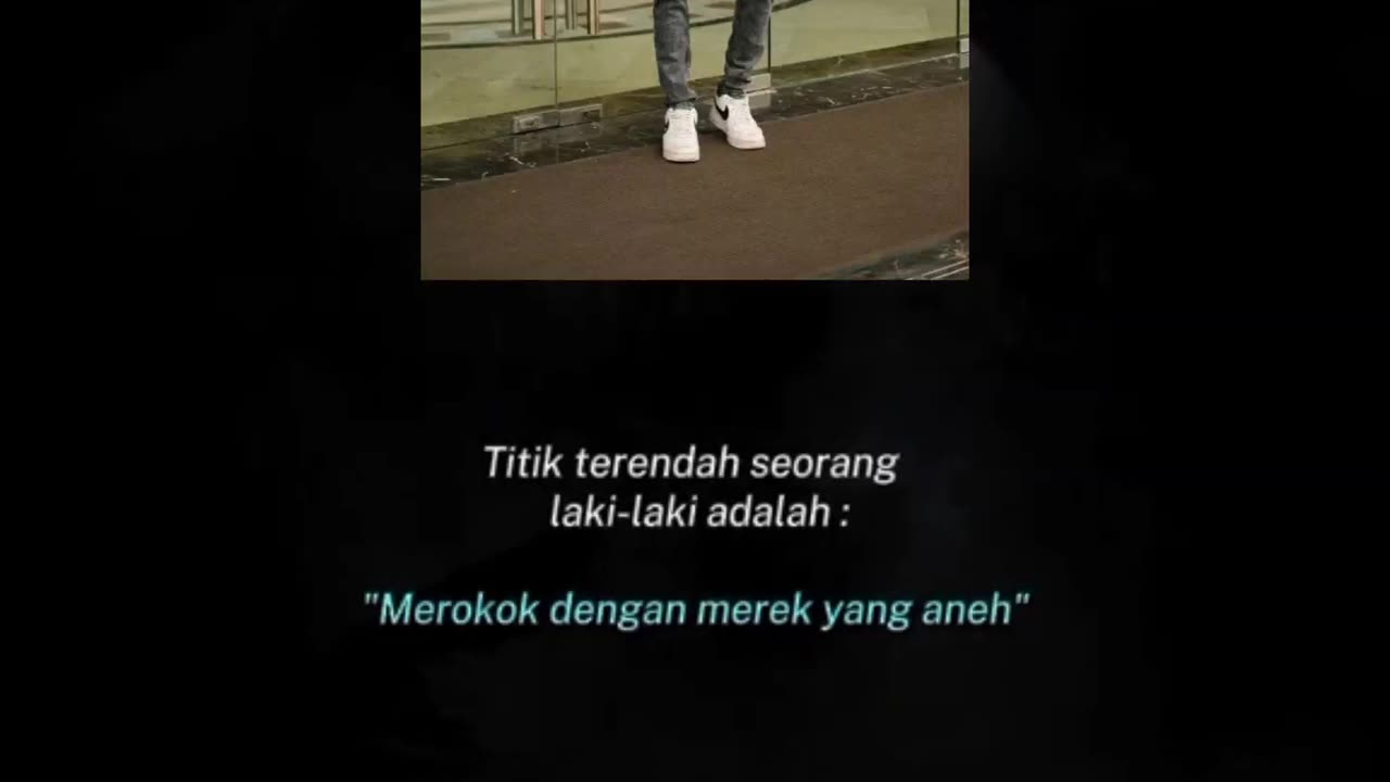 Titik terendah seorang laki-laki