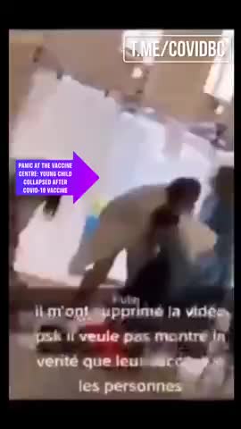 [VAX GENOCIDE] YOUNG CHILD COLLAPSED AFTER COVID-19 VACCINE - MOTHER SCREAMING IN DISTRESS