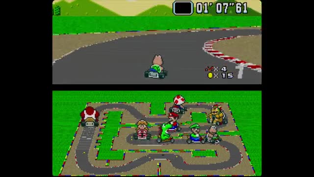 Super Mario Kart 50cc 1st All SNES Longplay