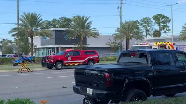 a car crash happend today near the Daytona speedway