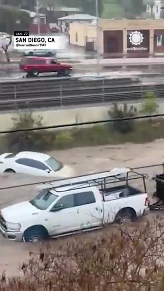 San Diego City in California declares a state of emergency due to heavy rain and flash flooding.