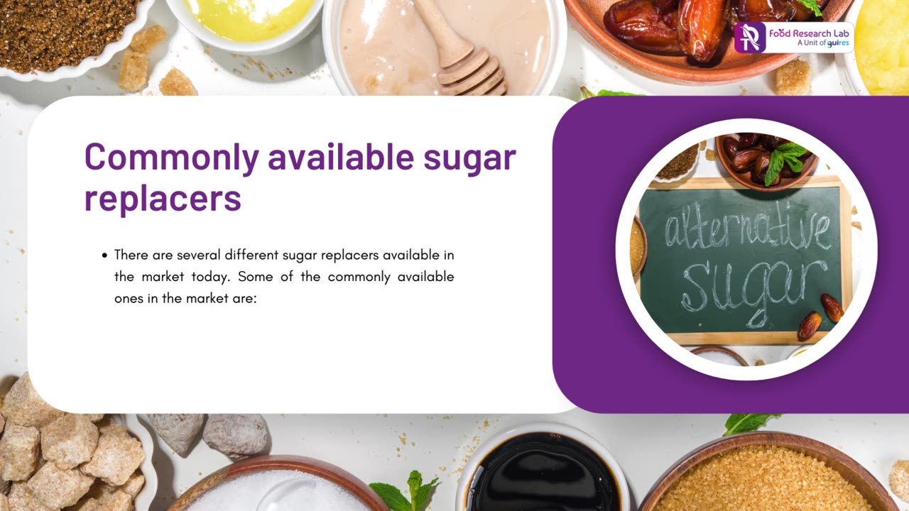 Different Sugar Replacers available in the market | Guires FRL