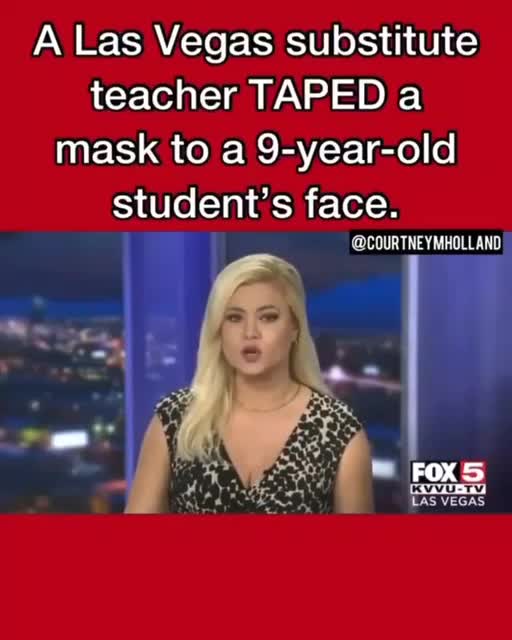 Las Vegas teacher taped 9-year-old's face