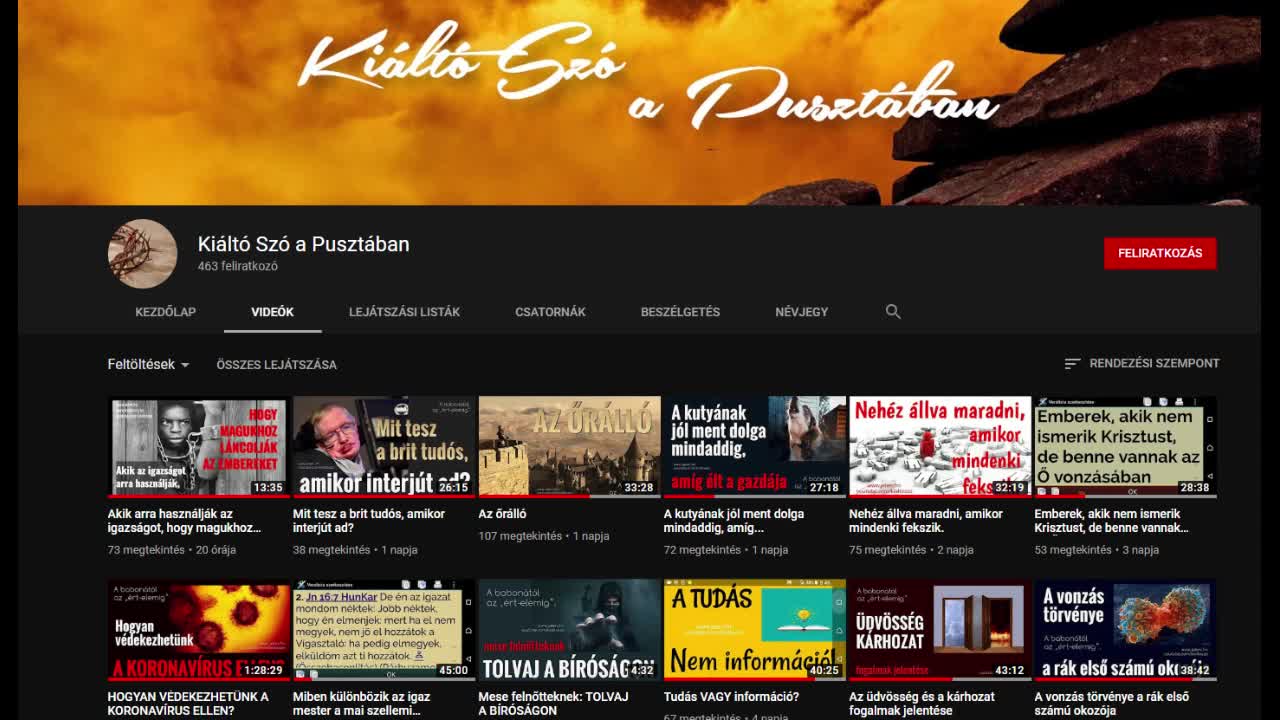 Kiáltó Szó a Pusztában hibái