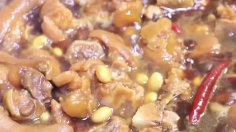 Chinese mother's specialty is stewed pig's feet