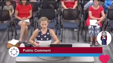 9-Year-Old Girl DESTROYS School Board Over BLM Posters