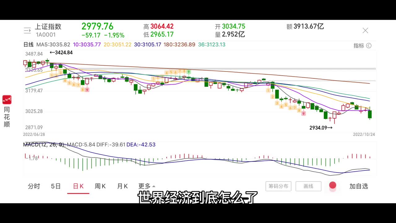 The Chinese stock market plunged on heavy volume today