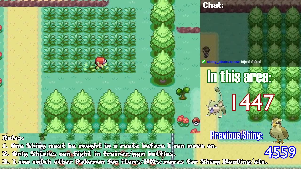 Pokémon FireRed, but I need to catch a Shiny to leave a Route #22 *STREAM ARCHIVE*