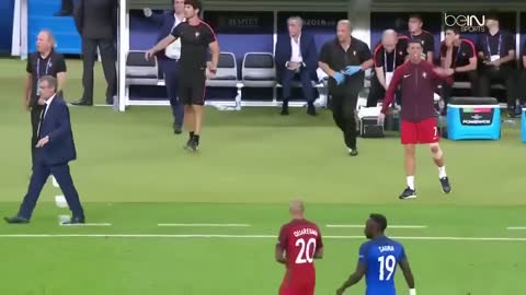 Cristiano Ronaldo Coaching Euro 2016 Final