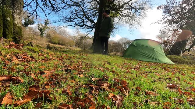 Vango banshee 300 four season 2. Winter time . Dartmoor . Wildcmping. GoPro