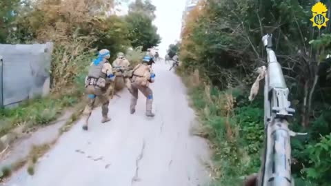 The battles of Kharkiv, the National Guard during its liberation of one of the areas in Kharkiv