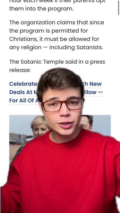 This is Spiritual Warfare, Satanic Temple Targets Elementary School