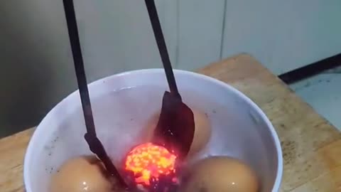 Fire Ball in the water & egg .