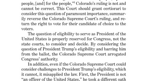 Trump sends ballot ban to Supreme Court