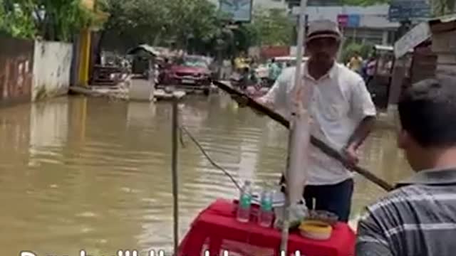 This man started a 'floating shop' in flood-hit Guwahati