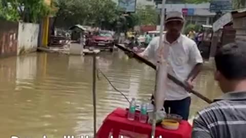 This man started a 'floating shop' in flood-hit Guwahati