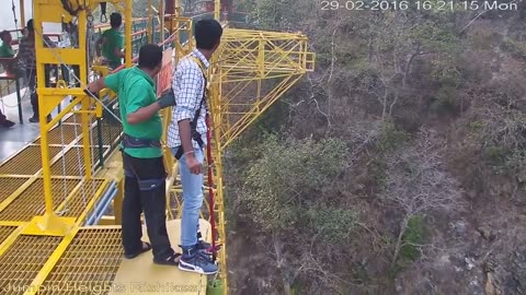 Watch this before Doing Bungee Jump #funny #india #rishikesh #bungeejumping
