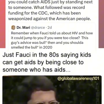 Video of Fauci in the 80s Saying Children Could Get AIDS Being Close To Someone