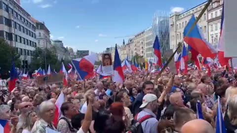 More than 70,000 Czechs are rallying in Prague demanding the resignation