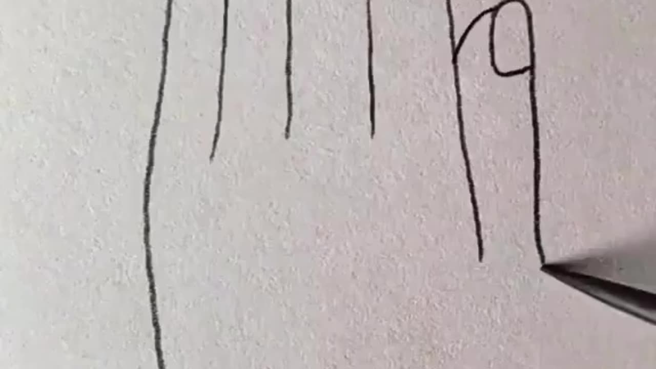 HOW TO MAKE BEAUTIFUL Easy Sketch of hand