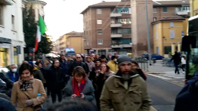 Bologna 15 gennaio 2022 - CORTEO CONTRO IL REGIME