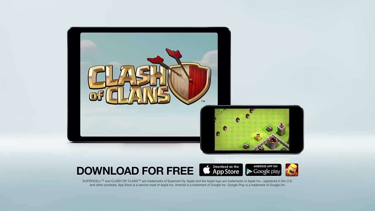 Clash Of Clans Ride with hog rider commercial