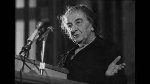 Golda Meir at Beth Tzedec Synagogue, Toronto, 1970