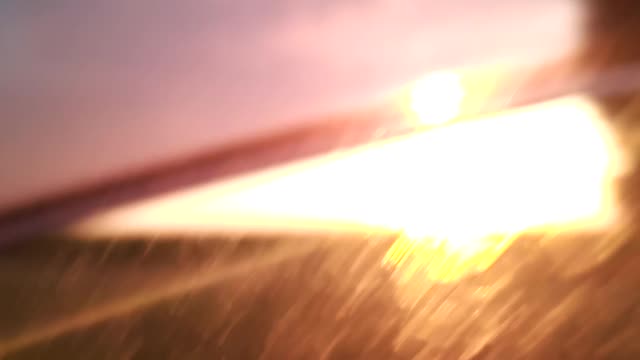 Sun rising on the horizon