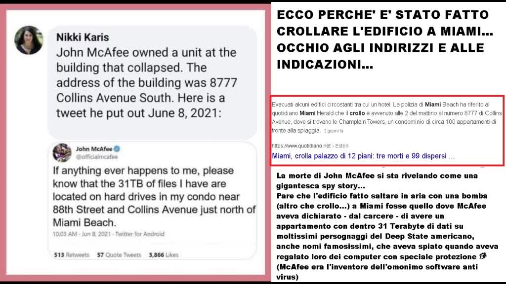 ESCLUSIVA: Ecco perchè è stato fatto crollare l' edificio a Miami