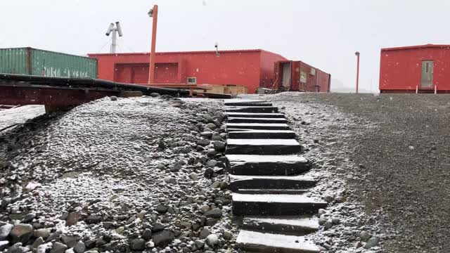 Picnic in Sejong Station of Antarctica