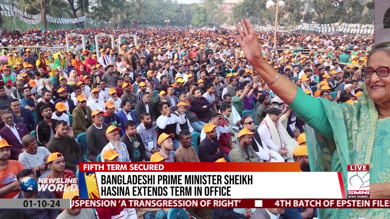 Bangladeshi Prime Minister Sheikh Hasina extends term in office