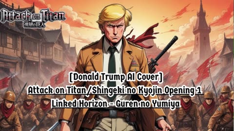 [Donald Trump AI Cover] Attack on Titan/Shingeki no Kyojin S1 OP Linked Horizon - Guren no Yumiya