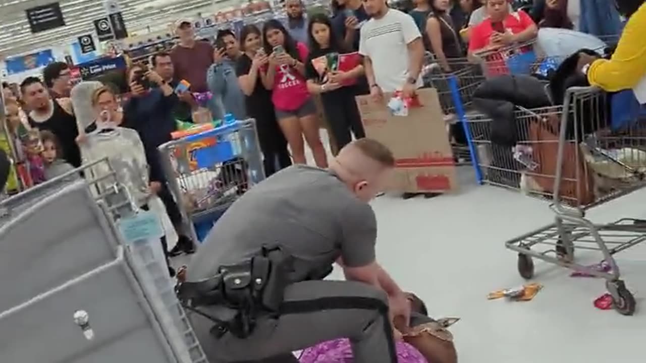 She got caught shoplifting and arrested, so she yells “Walmart is racist”