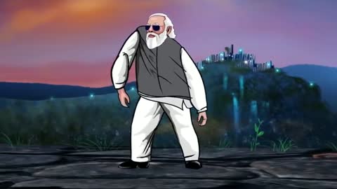 Modi Ji Pushpa Dance.