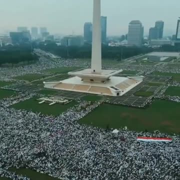 World's Largest Pro- Palestinian Protest, More than 2 million people gathered in Indonesia.
