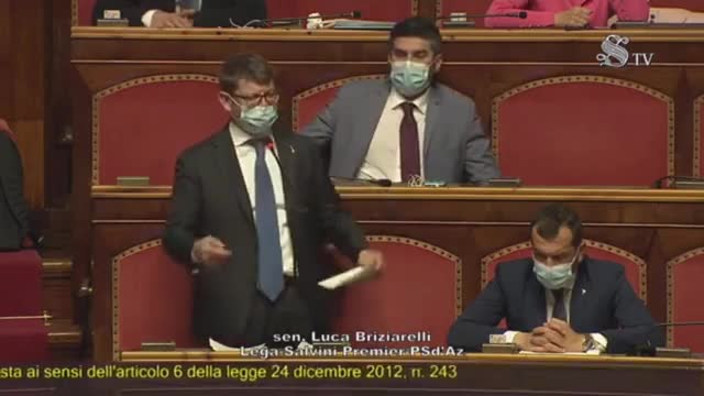 Luca Briziarelli (Lega), Senato, 22/4/21