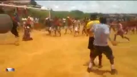 Judge Spanking at the End of FuteboL Game Slapping Safe