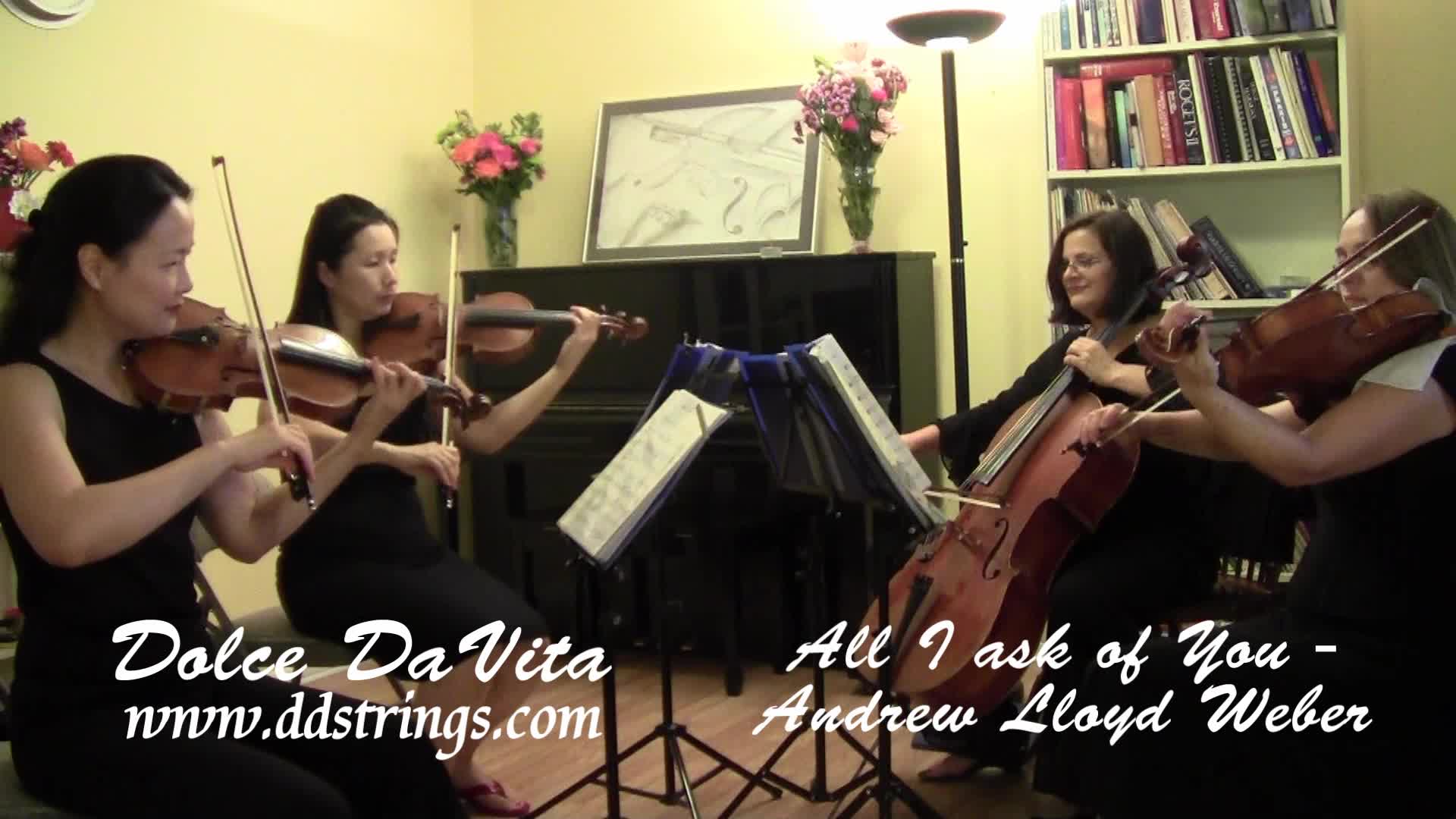 All I Ask of You by Andrew Lloyd Weber - Dolce DaVita Strings Quartet
