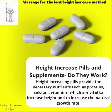 Does pills increase height?