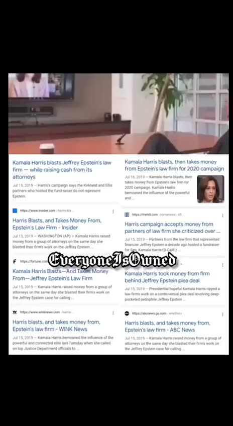 KAMALA HARRIS AND GHISLAINE MAXWELL