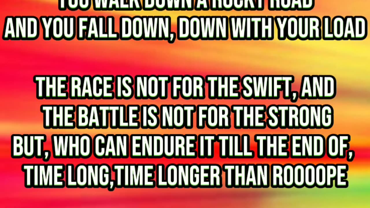 Jimmy Cliff - Time Longer Than Rope (Lyrics)