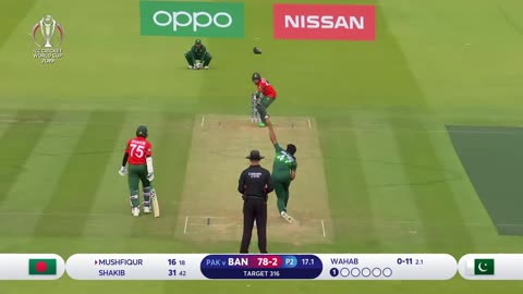 Shaheen Gets CWC Record figure - Pakistan vs Bangladesh Highlights