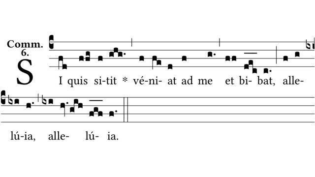 Si quis sitit - communion for Sacred Heart in Paschaltide