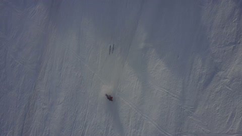 Skiing Off Cliff Fail